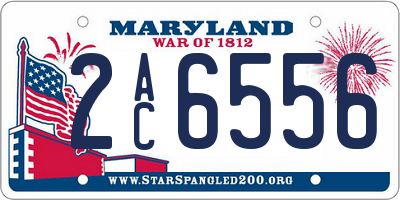 MD license plate 2AC6556