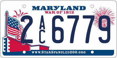 MD license plate 2AC6779