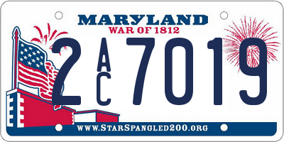 MD license plate 2AC7019
