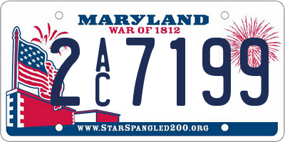 MD license plate 2AC7199
