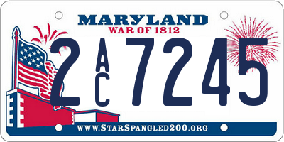 MD license plate 2AC7245
