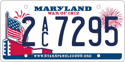 MD license plate 2AC7295