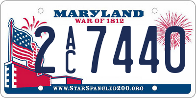 MD license plate 2AC7440