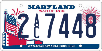 MD license plate 2AC7448