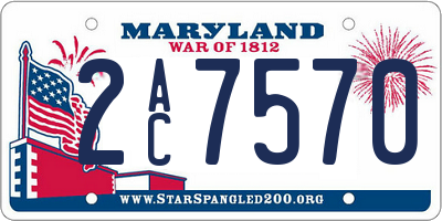 MD license plate 2AC7570