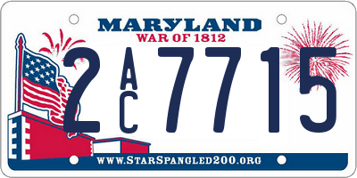 MD license plate 2AC7715