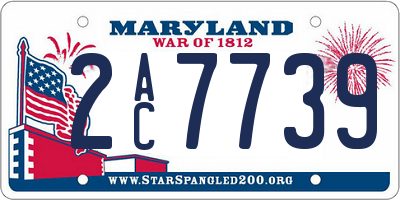 MD license plate 2AC7739