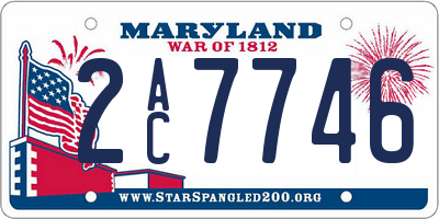 MD license plate 2AC7746