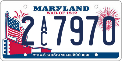 MD license plate 2AC7970