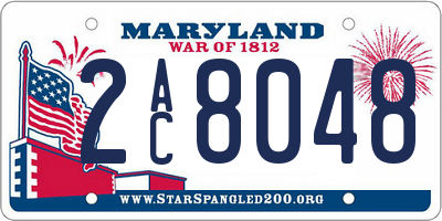 MD license plate 2AC8048