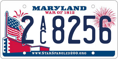 MD license plate 2AC8256