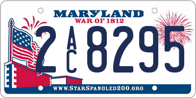 MD license plate 2AC8295