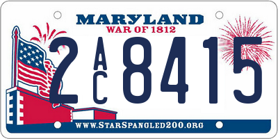 MD license plate 2AC8415