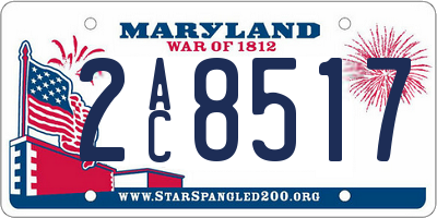 MD license plate 2AC8517