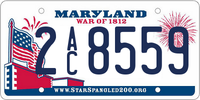 MD license plate 2AC8559