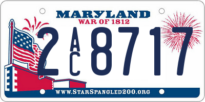MD license plate 2AC8717