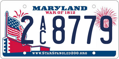 MD license plate 2AC8779