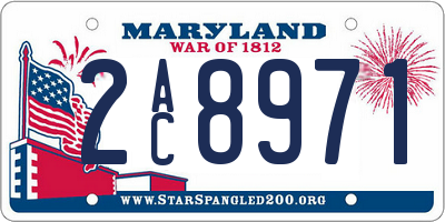 MD license plate 2AC8971