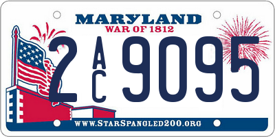 MD license plate 2AC9095