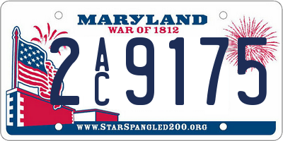 MD license plate 2AC9175