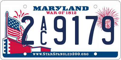 MD license plate 2AC9179