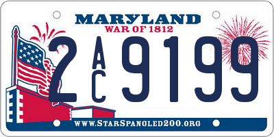 MD license plate 2AC9199