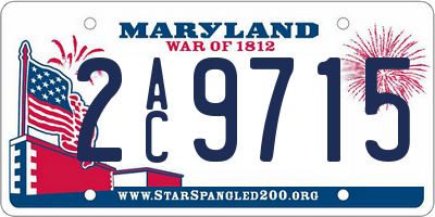 MD license plate 2AC9715