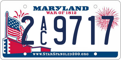 MD license plate 2AC9717