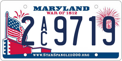 MD license plate 2AC9719