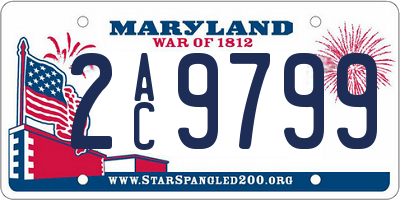 MD license plate 2AC9799