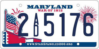 MD license plate 2AD5176