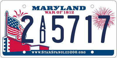 MD license plate 2AD5717