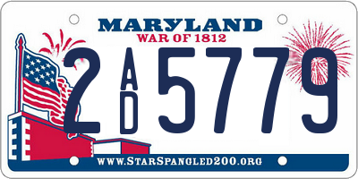 MD license plate 2AD5779