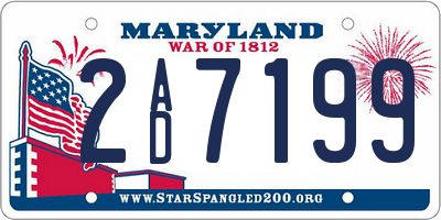 MD license plate 2AD7199
