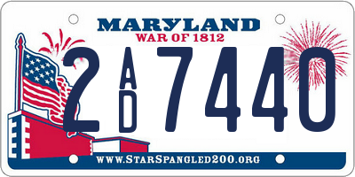 MD license plate 2AD7440