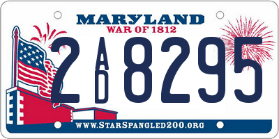 MD license plate 2AD8295