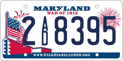 MD license plate 2AD8395