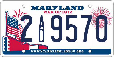 MD license plate 2AD9570
