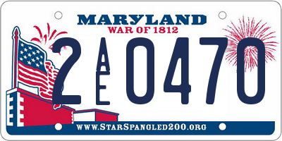 MD license plate 2AE0470