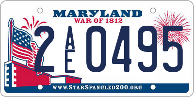 MD license plate 2AE0495