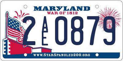MD license plate 2AE0879