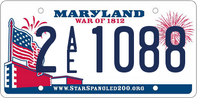 MD license plate 2AE1088