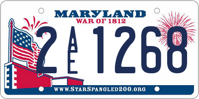MD license plate 2AE1268