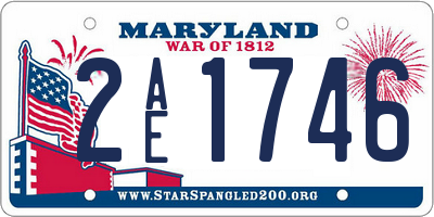 MD license plate 2AE1746
