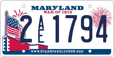 MD license plate 2AE1794