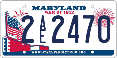 MD license plate 2AE2470