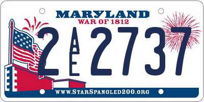 MD license plate 2AE2737