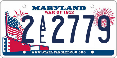 MD license plate 2AE2779