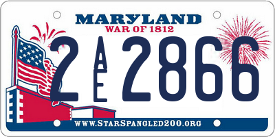 MD license plate 2AE2866