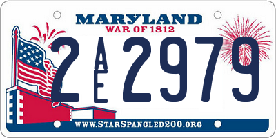 MD license plate 2AE2979